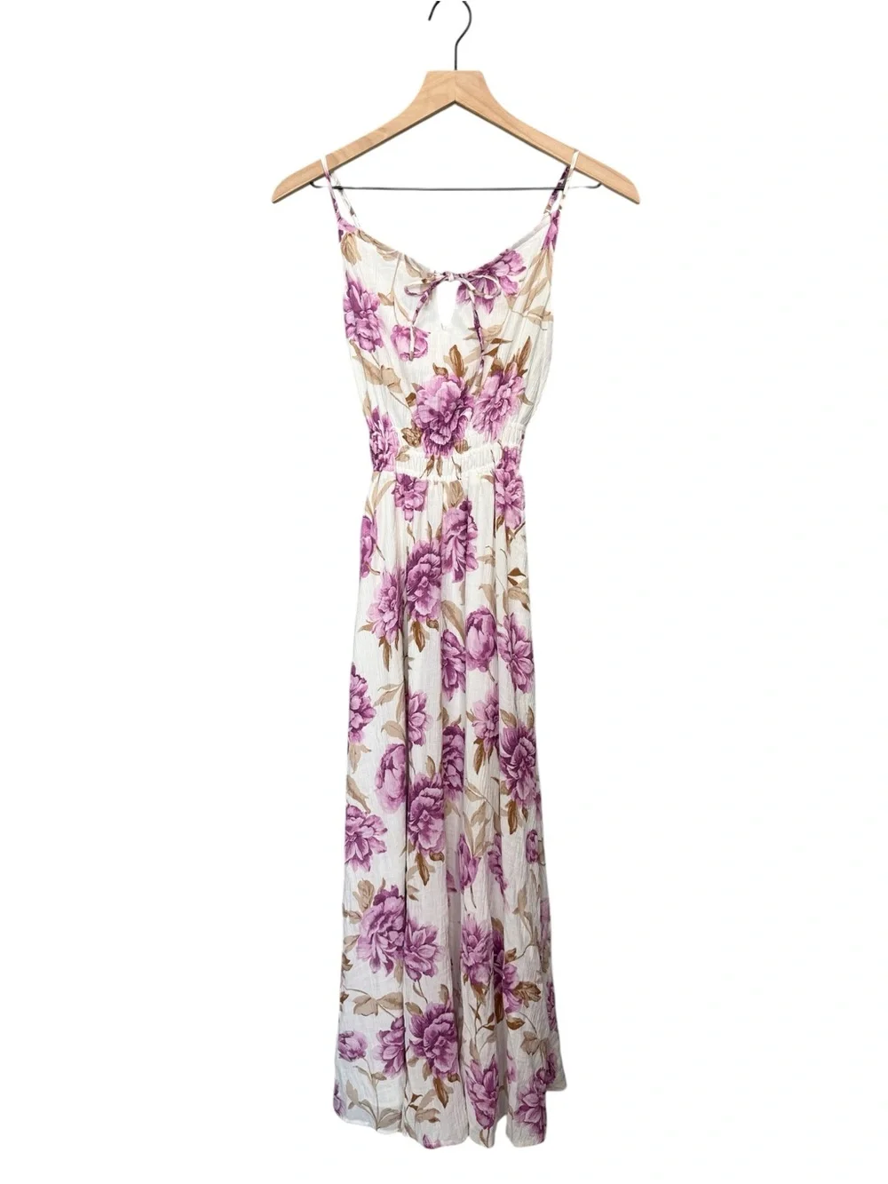 purple abercrombie dress Abercrombie and Fitch Giselle Pleated Cutout Maxi